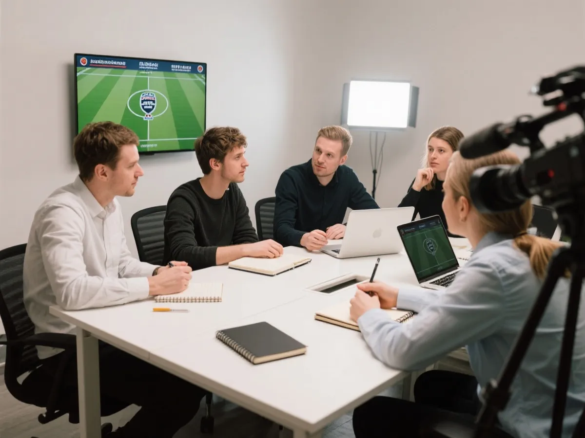 編輯團隊整理賽事資訊的示意圖